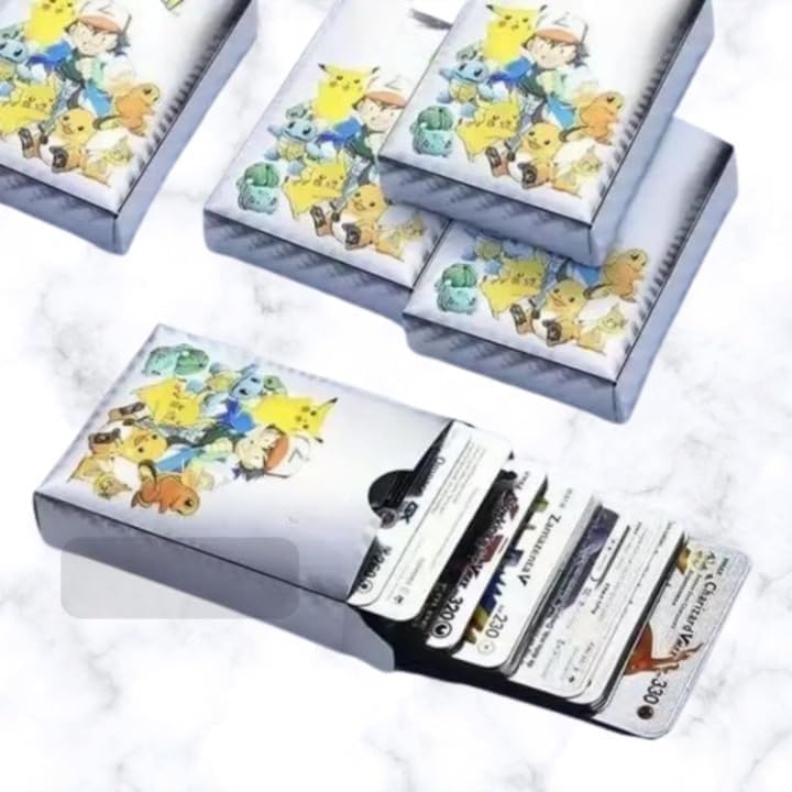 Pokemon Card Game(Golden,Silver And Black) For Kids 4 Year Up.