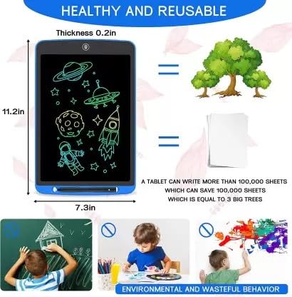 12 Inch Lcd Colorful Writing Drawing Tablet For Kids And Adult