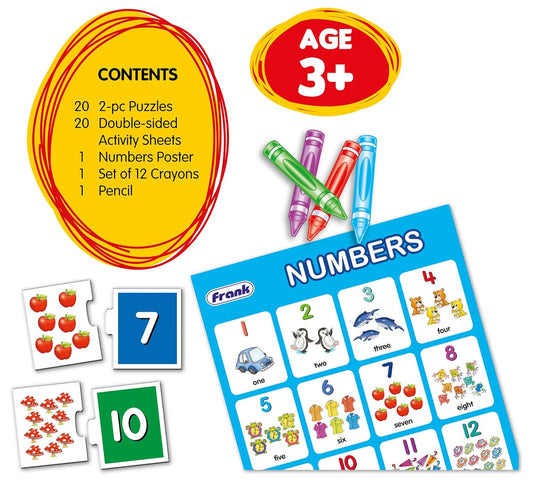 Frank Number Kit Puzzle,20 Pc, Educational Preschool Kit For Kids Age 3 Year And Above
