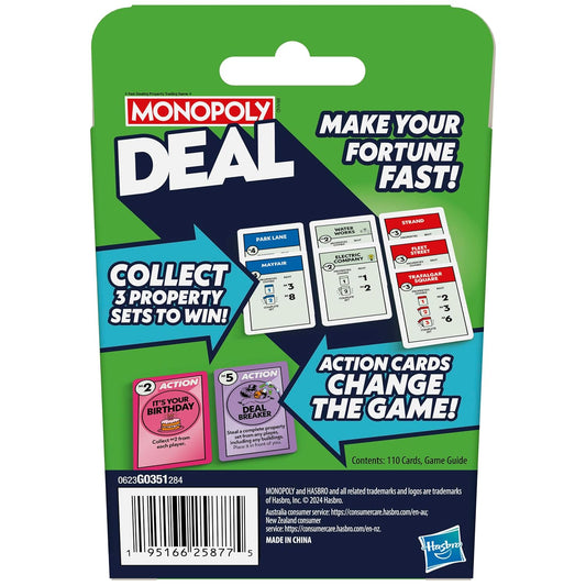 Monopoly Deal Refresh Card Game