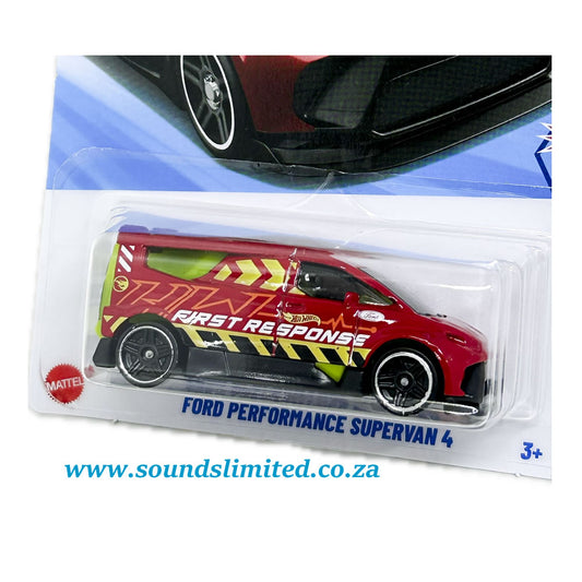 Hot Wheels – Ford Performance Supervan 4 (JBC20). Treasure Hunt Van For Kid's(Red)