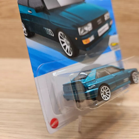Hot Wheels '87 Audi Quattro Factory Fresh Die Cast Car For Kid's Age 3YR Up(Blue)