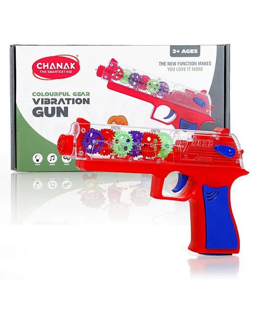 Transparent Gear Gun Toy For Kids