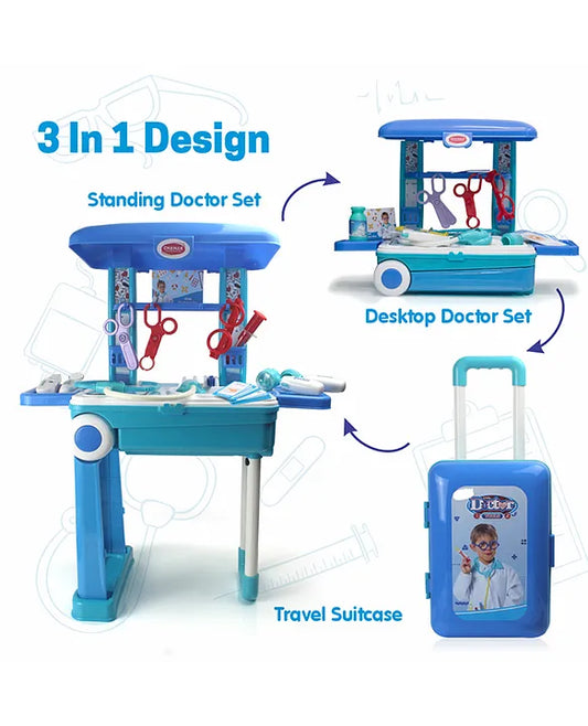 Premium Doctor Set With Pull & Push Trolley, Doctor Set