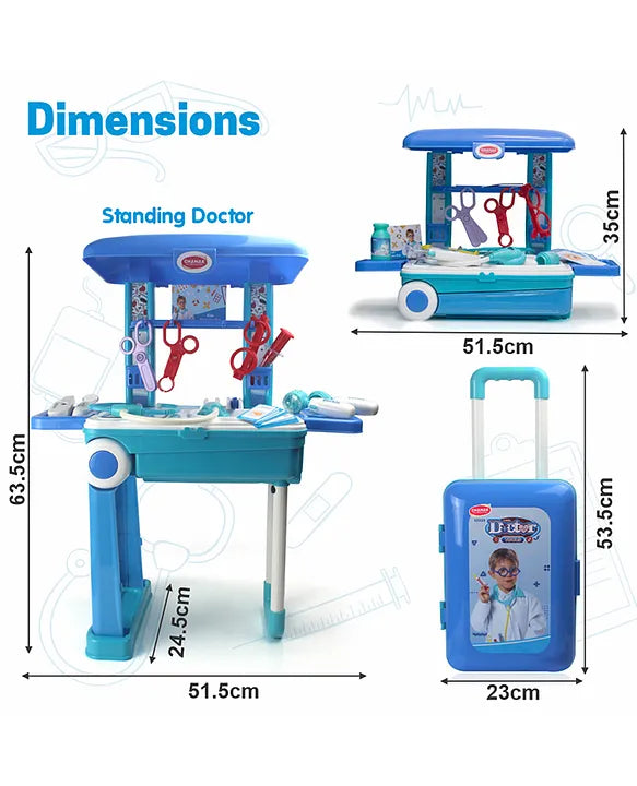 Premium Doctor Set With Pull & Push Trolley, Doctor Set