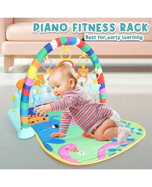 Baby Piano Play Mat, Piano Fitness Rack Musical Activity Center