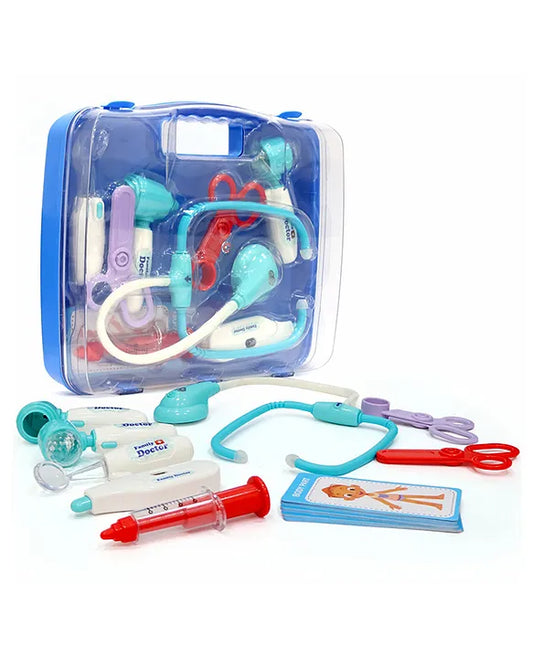 Premium Doctor Set Briefcase for Kids, Doctor Set with LED Light Instruments