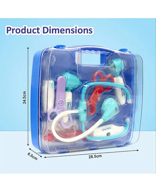 Premium Doctor Set Briefcase for Kids, Doctor Set with LED Light Instruments