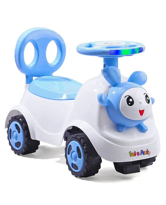 Baby Panda Deluxe Ride-On with LED Lights, Music, and Under-Seat Storage