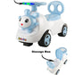 Baby Panda Deluxe Ride-On with LED Lights, Music, and Under-Seat Storage