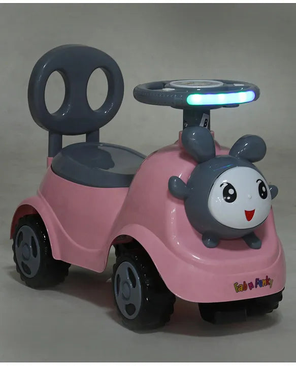 Baby Panda Deluxe Ride-On with LED Lights, Music, and Under-Seat Storage