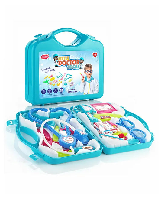 Little Doctor Playset Pretend Play Doctor Kit with Foldable Suitcase