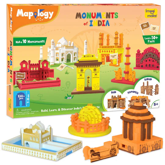 Imagimake Mapology: Monuments of India 130+ pieces