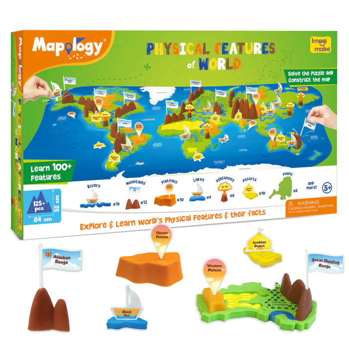 Imagimake Mapology: Physical Map - World