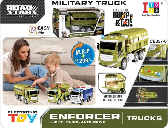 Itoys Military Truck Bump & Go