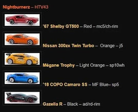 Hot Wheels Nightburnerz Cars Pack Of 5 For Kids(Multicolor)