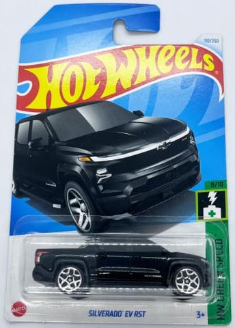 Hot Wheels Silverado Ev Rst Black Car For Kid's