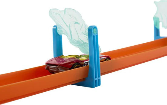 Hot Wheels Track Builder Ice Crash Playset With Toy Car