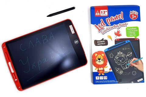 12 Inch Lcd Colorful Writing Drawing Tablet For Kids And Adult