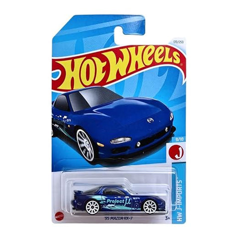 Hot Wheels '95 Mazda Rx-7 Die Cast Model Car For Kid's