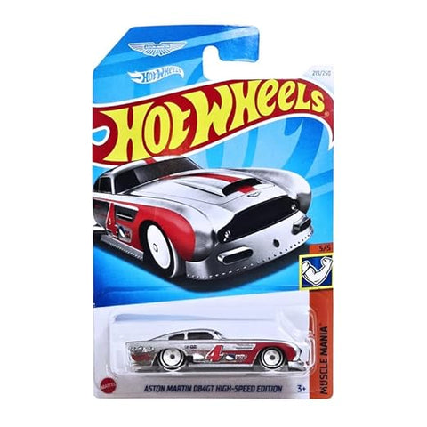 Hot Wheels Aston Martin Db4gt High-Speed Edition(Muscle Mania) Grey Car For Kid's