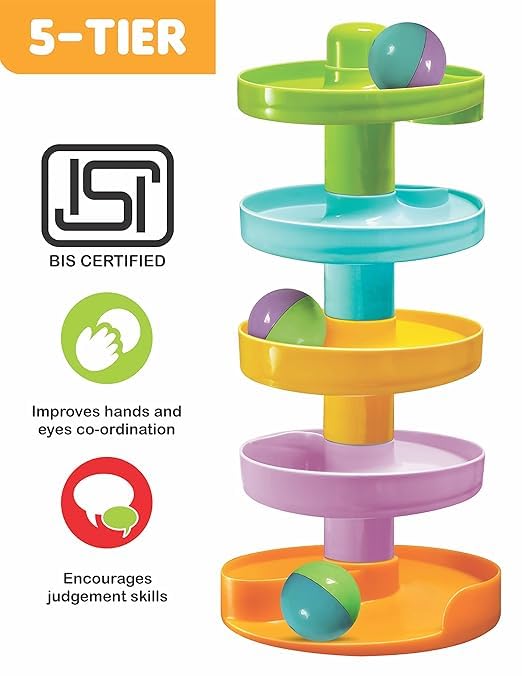 Toymate Baby Spiral Fun, Toddler Educational Development Toy Set | Age 1 To 3 Years