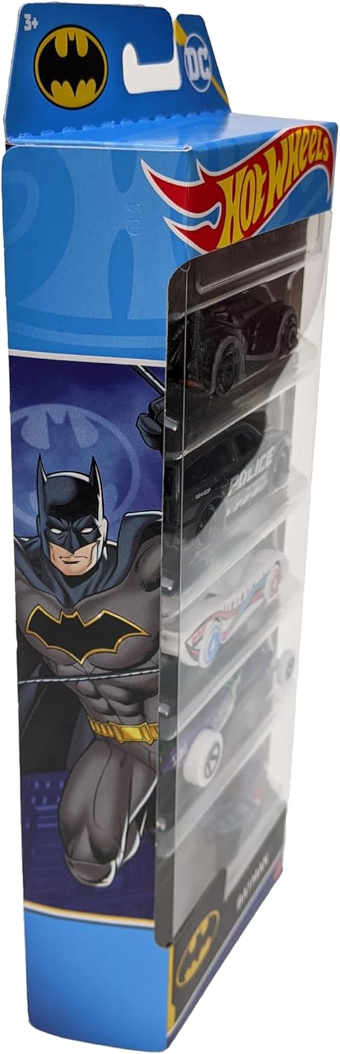 Hot Wheels Batman Cars Pack Of 5 For Kid's(Multicolor)