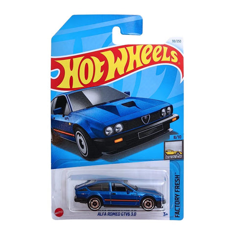 Hot Wheels Alfa Romeo GTV6 3.0- HTF13 Blue Car For Kid's(Styles May Vary)