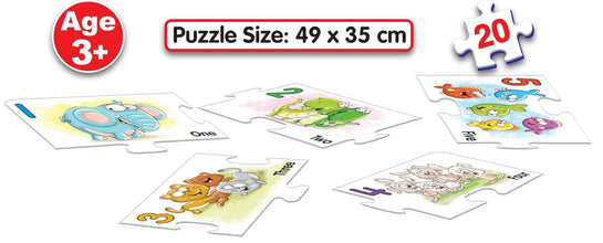 Frank Alphabet and Number Floor Puzzle for Kids With Number,Alphabet And Images.