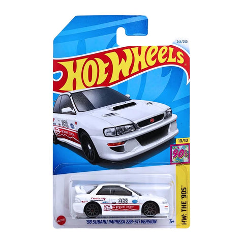 Hot Wheels 98 Subaru Impreza 22B Sti Version HW The 90S for Ages 3 and Up Car(White)