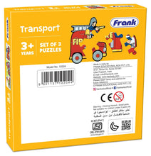 Frank Travel Time,Transport(First) And On Road Pack Of 3 Puzzle For Kids