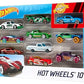 Hot Wheels 10 Cars Gift Pack, Assorted Metal Cars, Multicolor