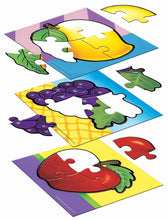 Frank Fruits,Vegetables And Flowers Pack Of 3 Puzzles For Kids
