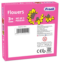 Frank Fruits,Vegetables And Flowers Pack Of 3 Puzzles For Kids