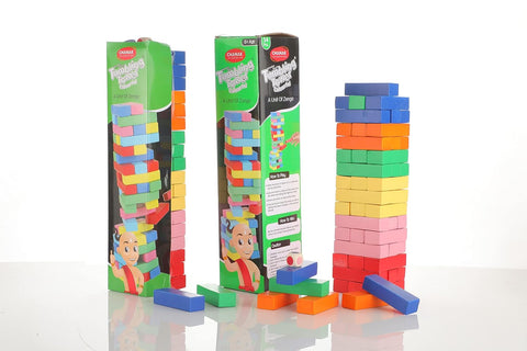 Adity Toys Colorful Tumbling Tower Wooden Puzzle