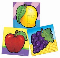 Frank Fruits,Vegetables And Flowers Pack Of 3 Puzzles For Kids