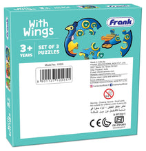Frank In Water,With Wing And Dinosaurs Pack Of 3 Puzzles For Kids