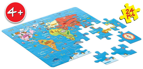 Frank My First World Map Fun & Challenging Brain Booster Games,24 Pc,Puzzel For 4 Years Above