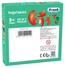 Frank Fruits,Vegetables And Flowers Pack Of 3 Puzzles For Kids