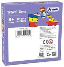 Frank Travel Time,Transport(First) And On Road Pack Of 3 Puzzle For Kids