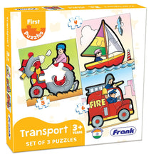 Frank Travel Time,Transport(First) And On Road Pack Of 3 Puzzle For Kids