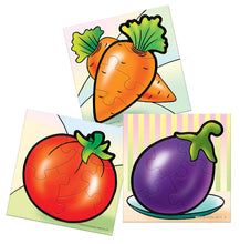 Frank Fruits,Vegetables And Flowers Pack Of 3 Puzzles For Kids