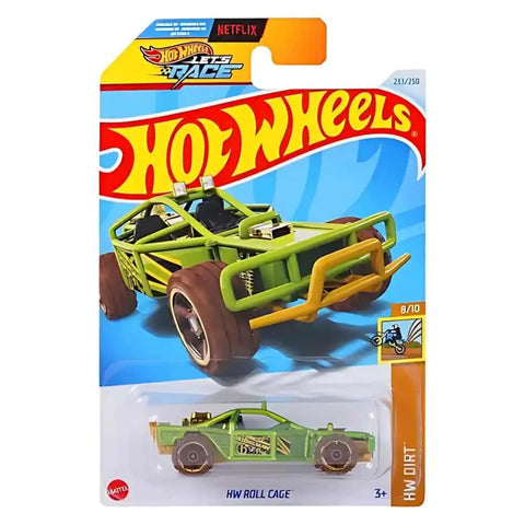 Hot Wheels Hw Roll Cage Green Metal Die-Cast Car For Kid's