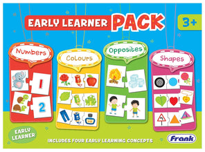Frank Early Learner Pack 36 Self-Correcting Jigsaw Puzzle with 4 Concepts -Numbers, Colours, Opposites, Shapes Puzzel For Kids