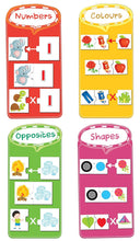 Frank Early Learner Pack 36 Self-Correcting Jigsaw Puzzle with 4 Concepts -Numbers, Colours, Opposites, Shapes Puzzel For Kids