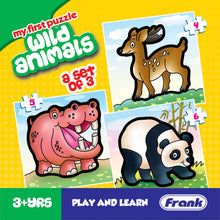 Frank The Jungle(First),Animals(First) And Wild Animals Puzzles Pack Of 3 For Kids