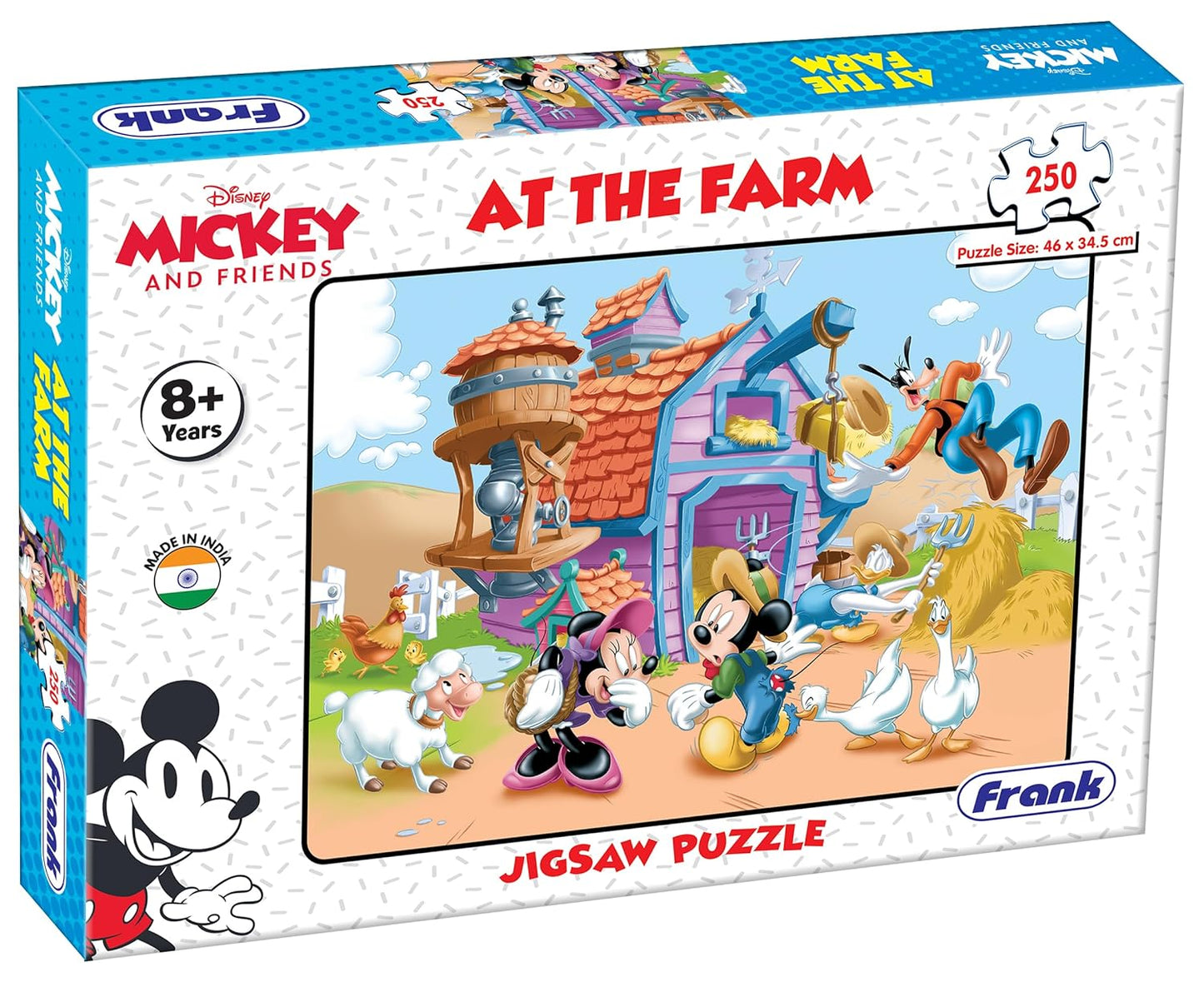 Frank Disney Mickey Mouse - at The Farm Jigsaw Puzzle (250 Pieces)