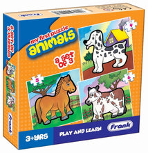 Frank The Jungle(First),Animals(First) And Wild Animals Puzzles Pack Of 3 For Kids