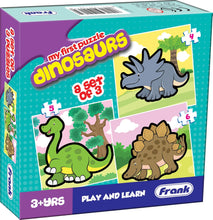 Frank In Water,With Wing And Dinosaurs Pack Of 3 Puzzles For Kids