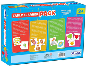 Frank Early Learner Pack 36 Self-Correcting Jigsaw Puzzle with 4 Concepts -Numbers, Colours, Opposites, Shapes Puzzel For Kids